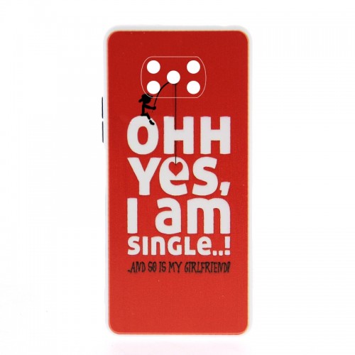 Θήκη Ohh Yes I am Single Back Cover με Προστασία Κάμερας για Xiaomi Poco X3 Pro (Design)