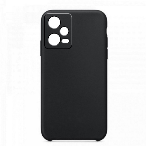 Θήκη OEM Silicone Back Cover με Προστασία Κάμερας για Xiaomi Redmi Note 12 Pro (Black)