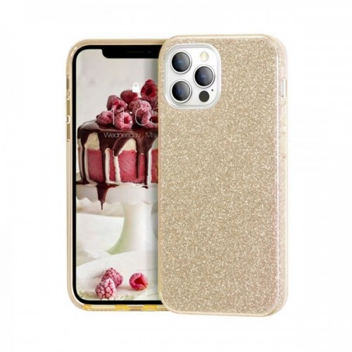 Θήκη MyMobi Back Cover Σιλικόνη Shining Case για iPhone 14 Pro (Χρυσό)