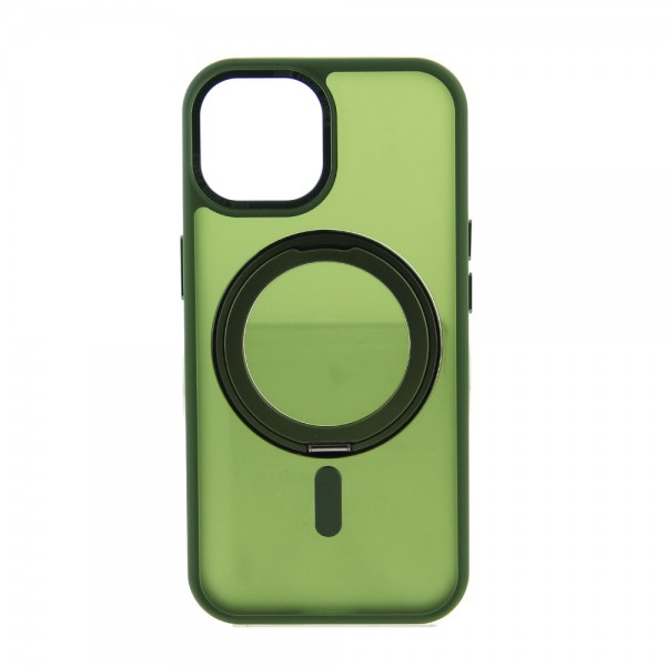 Θήκη Semiclear Magnetic Ring Back Cover για iPhone 16 Pro 